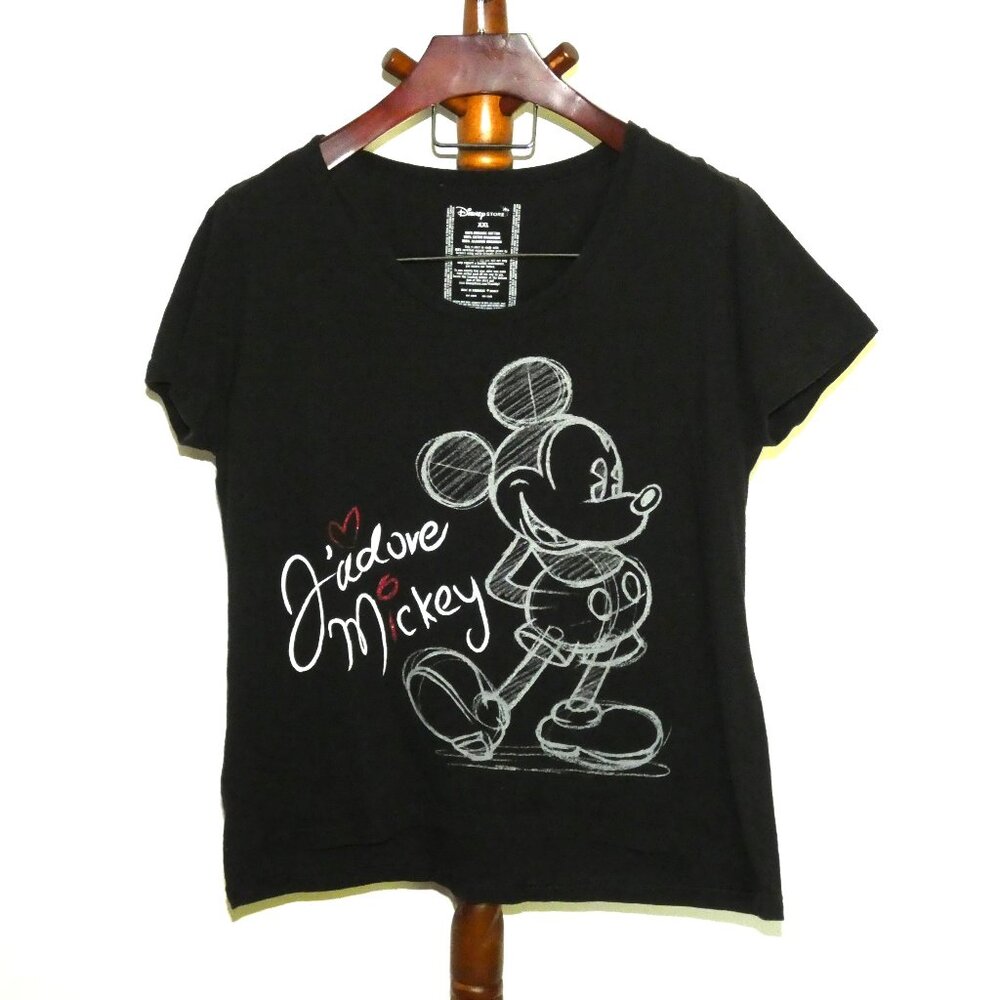 Disney Black J'adore Mickey T-Shirt